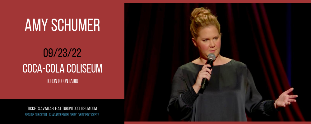 Amy Schumer at Coca-Cola Coliseum tickets Amy Schumer at Coca-Cola Coliseum