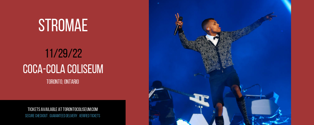 Stromae at Coca-Cola Coliseum tickets Stromae at Coca-Cola Coliseum