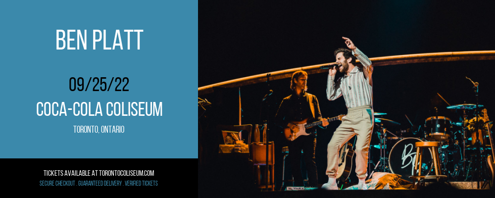 Ben Platt at Coca-Cola Coliseum tickets Ben Platt at Coca-Cola Coliseum