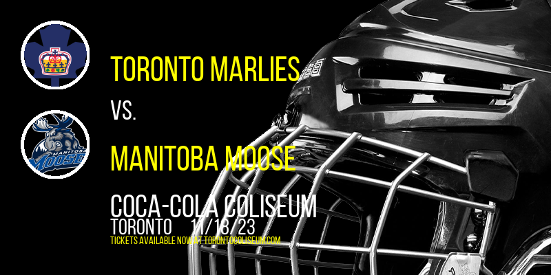 Toronto Marlies vs. Manitoba Moose at Coca-Cola Coliseum