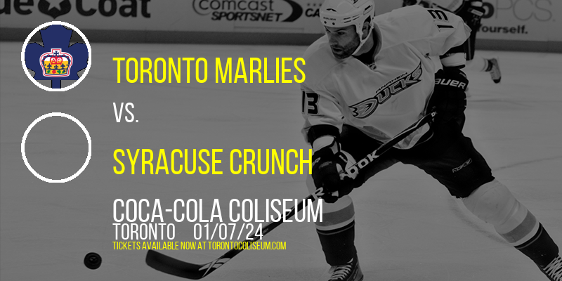 Toronto Marlies at Coca-Cola Coliseum